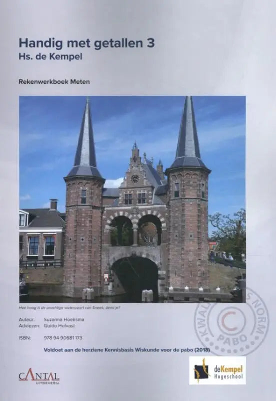 De cover van handig met getallen 3 toont een historicistisch stenen poortgebouw met twee hoge puntdaken