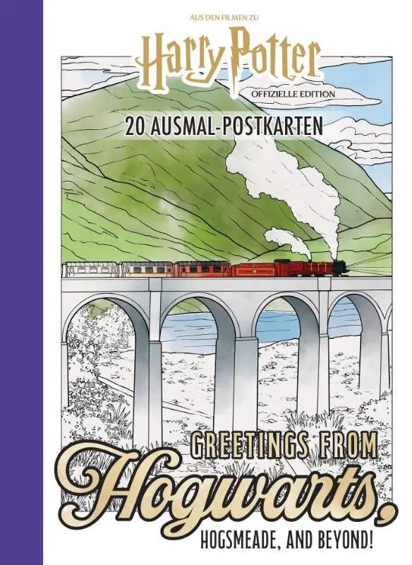 Harry Potter 20 Ausmal-Postkarten: Greetings from Hogwarts, Hogsmeade, and beyond! - Offizielle Edition