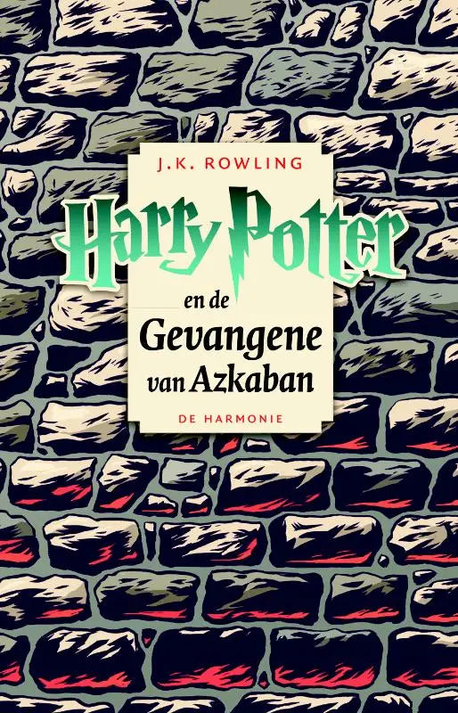 De boekcover van harry potter en de gevangene van azkaban door j.k toont het Nederlandse boek in kleur