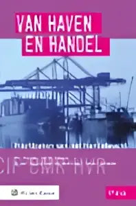 Roze en witte grafische afbeelding van van haven en randle met wolters kluwer nederland branding op donkerblauwe achtergrond