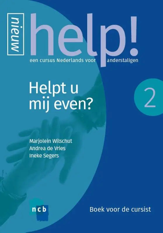 Blauwe cover van help 2 helpt u mij even cursus nederlands voor anderstalige middelbare scholieren boeken