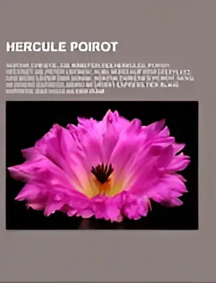 Een levendig roze hercule poirot bloemvormig object met een donker centrum en fijne textuur uit agatha christies arbeiten des herkules