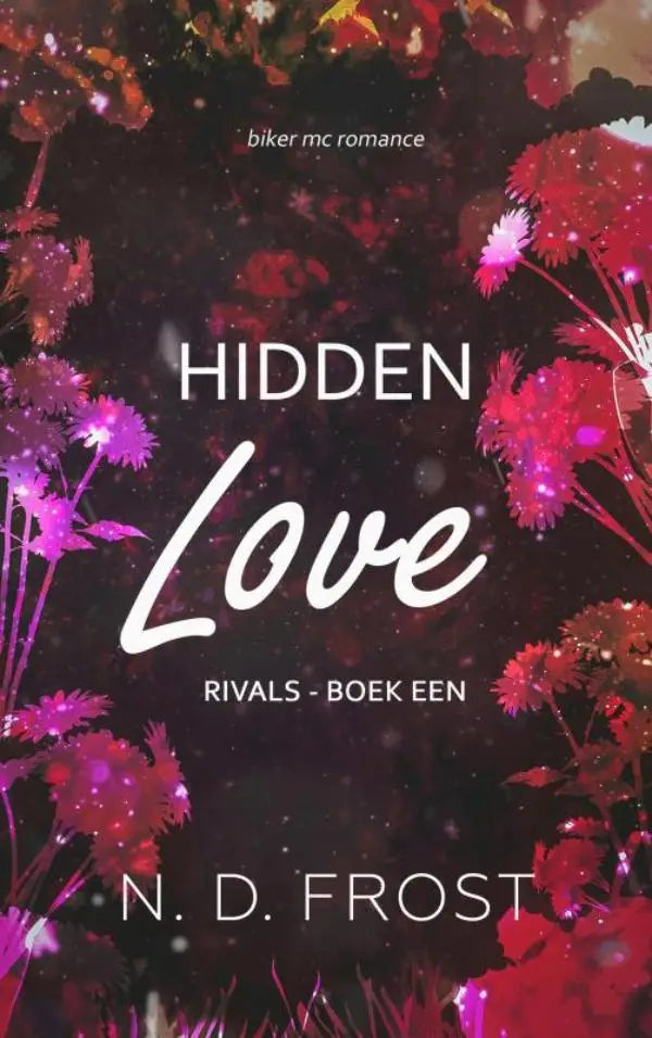 De boekcover van hidden love door n toont een romantisch design geschikt voor liefdesverhalen