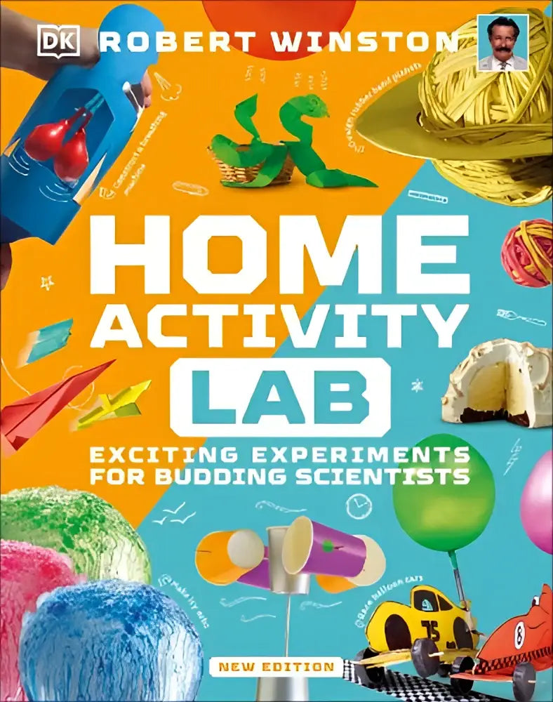 Kleurrijk huis activity lab kinderboek van robert winston met leuke illustraties van spannende experimenten voor beginnende wetenschappers
