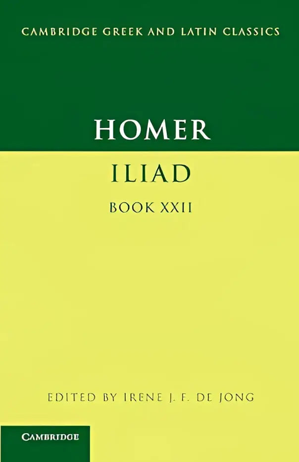 Dit is een harde kaft editie van homer iliad boek 22 uitgegeven door cambridge university press