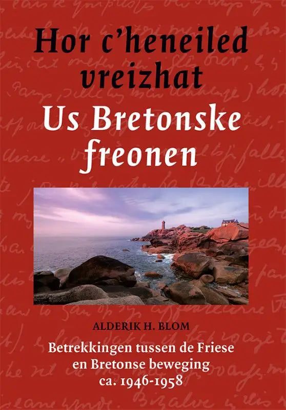 Rode boekomslag van vreizhat us bretonske door alderik h over bretonske freonen en de bretonse beweging