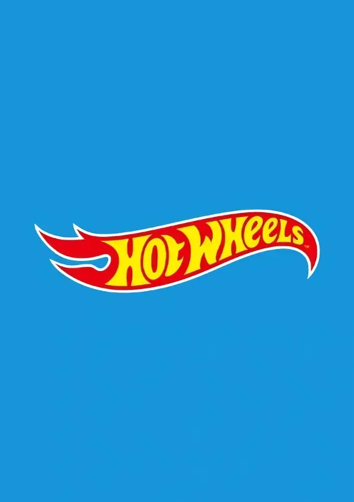 The iconic hot wheels logo in bold red and yellow with flames on blue on the hot wheels turbocharged activity book cover