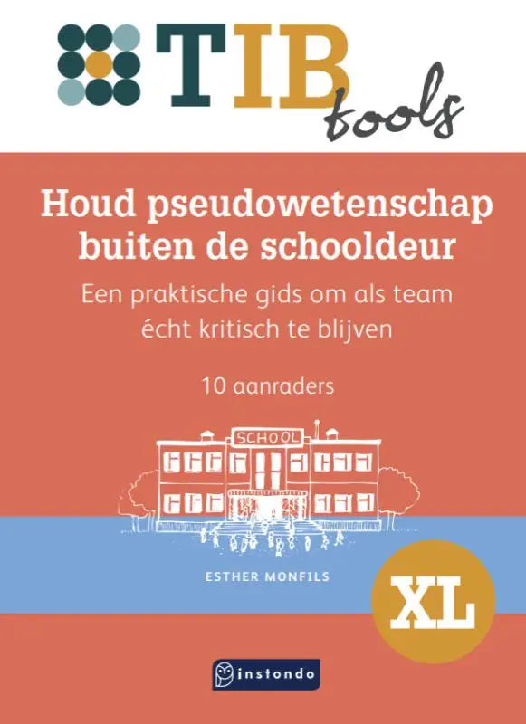 De cover van het boek houd pseudowetenschap buiten de schooldeur is een praktische gids om als team echt kritisch te blijven