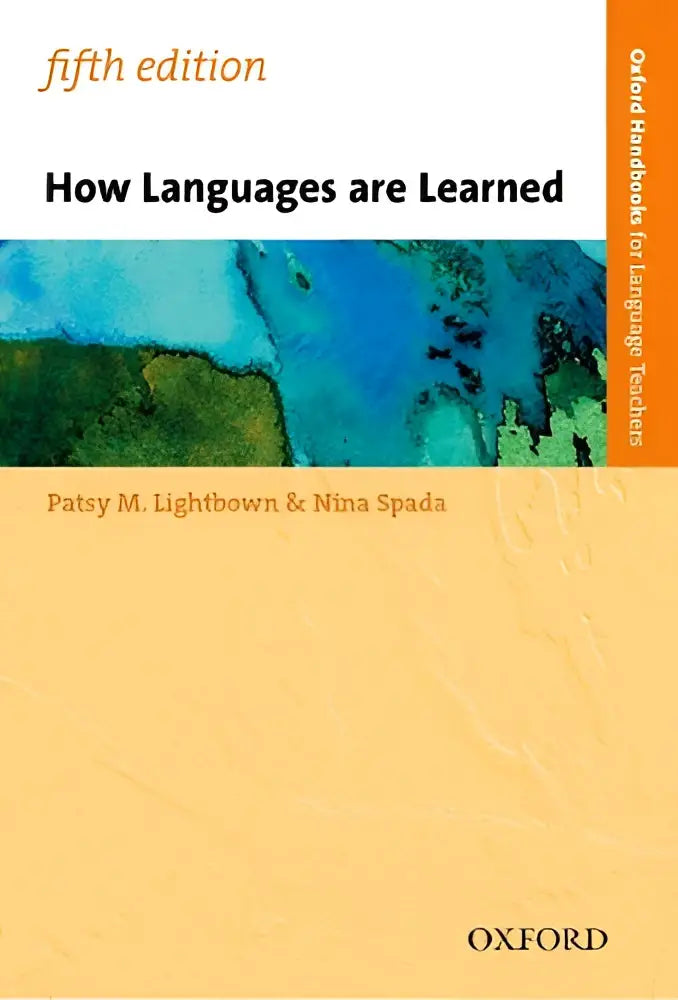 Een hardcover van de vijfde editie van how languages are learned door patsy m voor taalleerdoeleinden