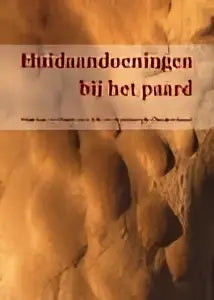 Boek huidaandoeningen bij het paard met de titel huidaandoeningen bij het pand op gestructureerd papier van libre uitgeverij