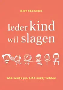 De voorkant van een zwartwit grafisch product met de tekst kier sørensen en ieder kind wil slagen in vet lettertype