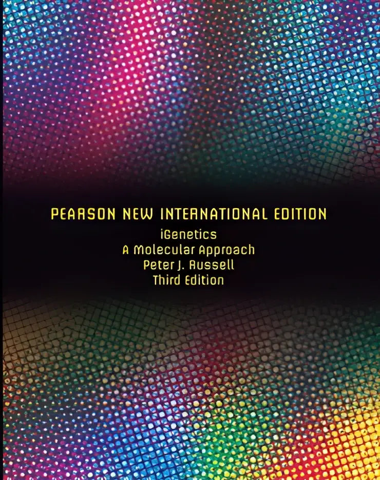 De cover van genetics a molecular approach door peter j in de pearson new international edition met molecular approach