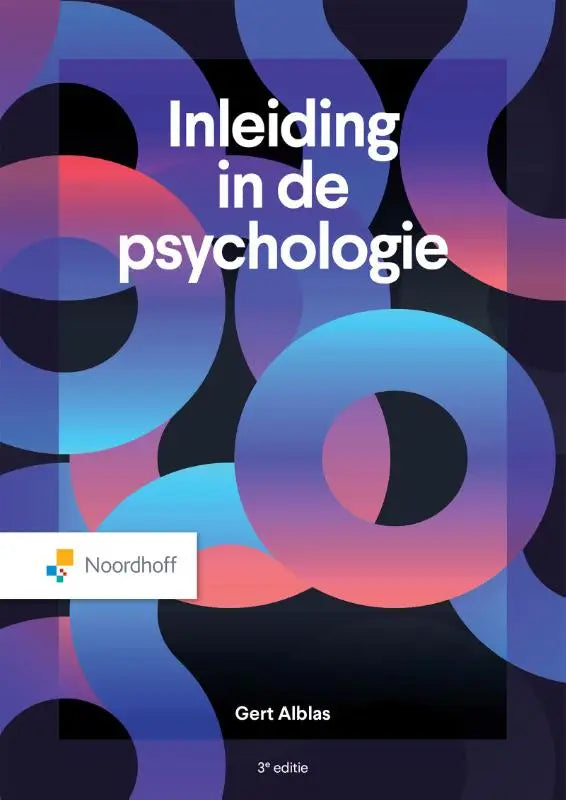 De cover van het boek inleiding in de psychologie 3e editie door gert alblas uitgegeven door noordhoff