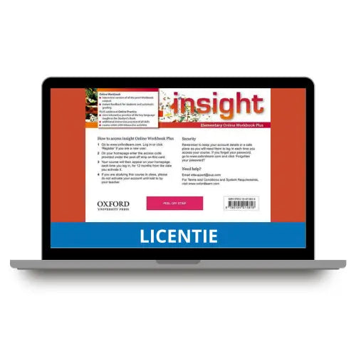 Insight - elementary (oxfl) online workbook plus – card with access code - insight - elementary (oxfl) online workbook
