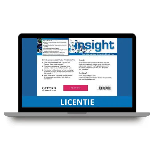 Insight - pre-intermediate (oxfl) online workbook plus - card with access code - insight - pre-intermediate (oxfl)