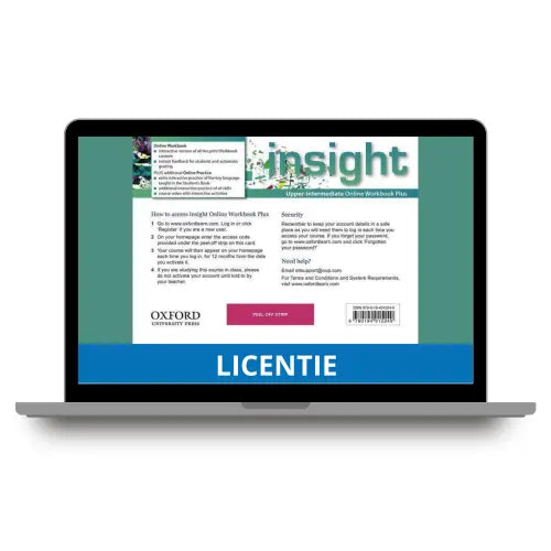 Insight - upper-intermediate (oxfl) online workbook plus - card with access code - insight - upper-intermediate (oxfl)