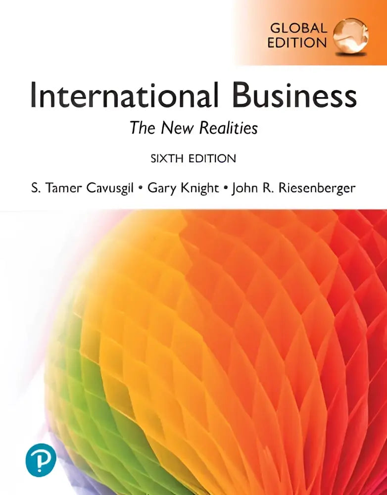 De zesde editie van international business the new realities globale editie in blauw voor internationale zakelijke inzichten