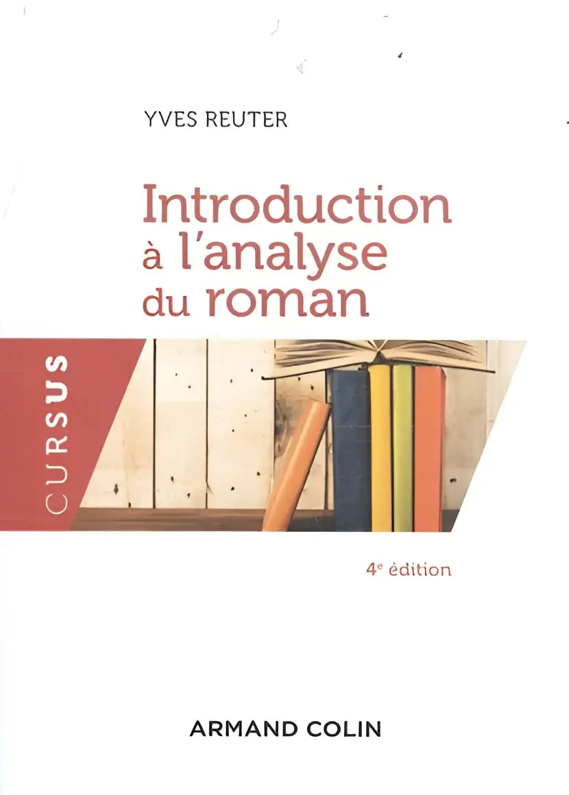 De boekomslag toont introduction à lanalyse du roman door yves reuter, 4e editie van armand colin cursusserie