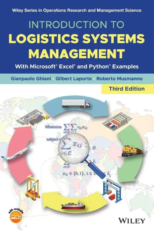 Derde editie van het leerboek introduction to logistics systems management met microsoft excel en python voorbeelden van wiley