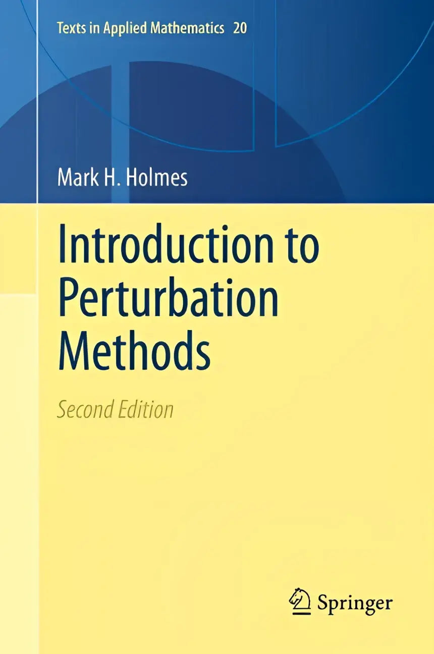 Gele hardcover boek introduction to perturbation methods door Mark H met honderd nieuwe pagina’s voor studie