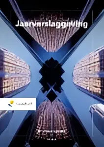 Elegant jaarverslag 2019 boekcover met minimalistisch wit ontwerp en peter epe als focuswoord in jaarverslaggeving