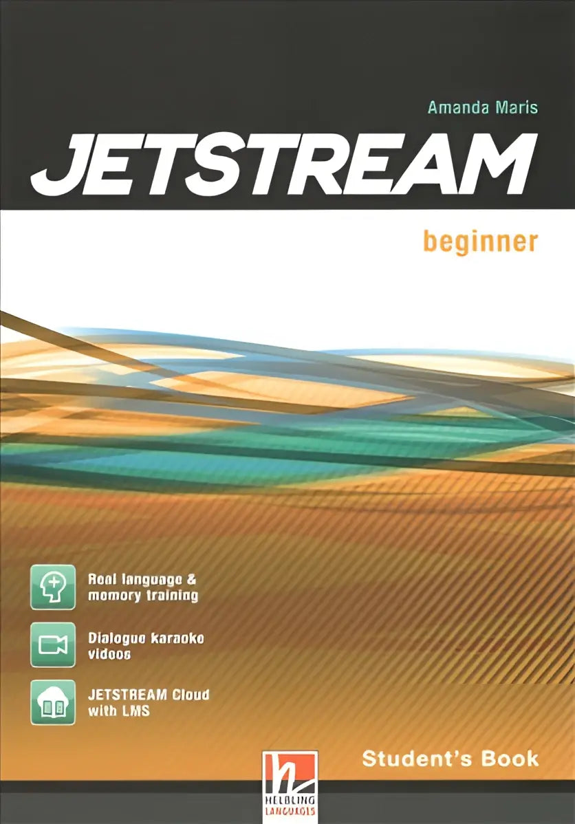 Jetstream Beginner Student’s Book door Amanda Maris met oranje en teal golven