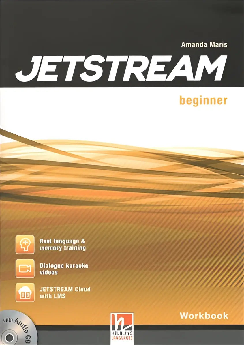 Jetstream Beginner Workbook door Amanda Maris, zwart-oranje kaft met gouden lijnen