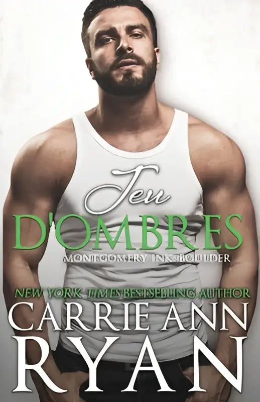 Witte tanktop met cursieve tekst jeu dombres chest print van montgomery ink