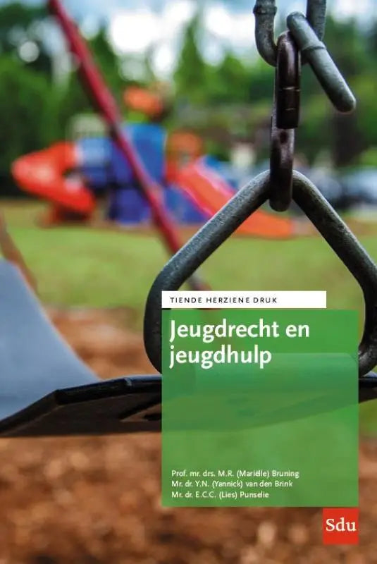 Groen boekje jeugdrecht en jeugdhulp met witte tekst en sdu logo door lies punselie mariëlle bruning lefebvre sdu