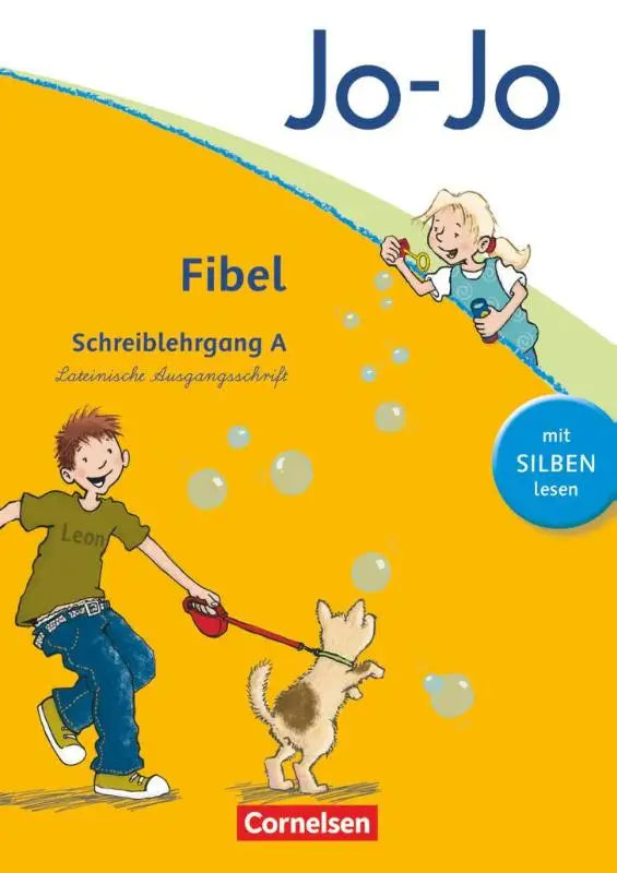 Jo-jo fibel schreiblehrgang a in vibrant geel met silben lesen voor de aktuelle allgemeine ausgabe in het duits