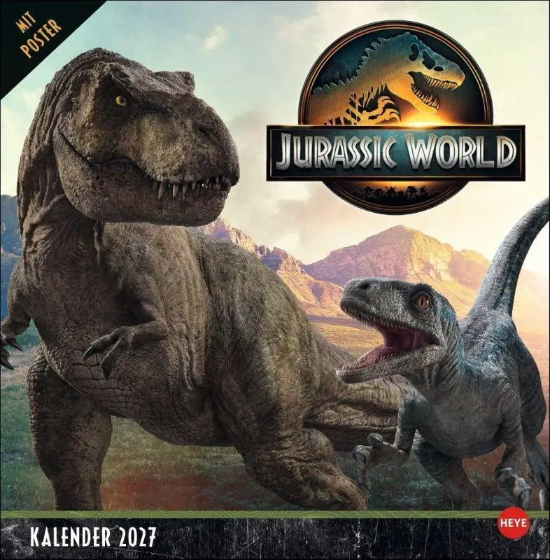 Jurassic World Broschurkalender 2027 - Terminkalender mit Platz für Notizen und Bildern aus dem beliebten Kino-Franchise. Fabelhafte Geschenkidee für alle Dino-Fans. Format 29,5 x 30 cm