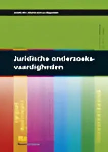 Boek juridische onderzoeksvaardigheden met groene cover en kleurrijke strepen van koninklijke boom uitgevers