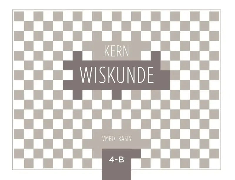 Grijswit geruit achtergrond met pixelachtige tekst kern wiskunde voor het product kern wiskunde