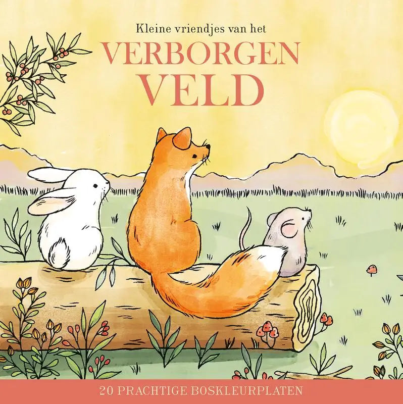 Kleine vriendjes van het verborgen veld - 20 prachtige boskleurplaten