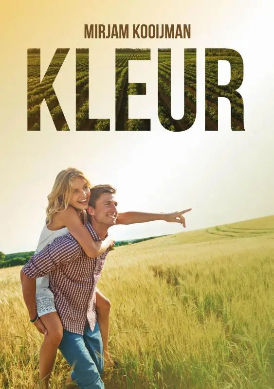 De filmposter voor kleur toont de titel in gedurfde, getextureerde letters met een groen veld ontwerp binnenin