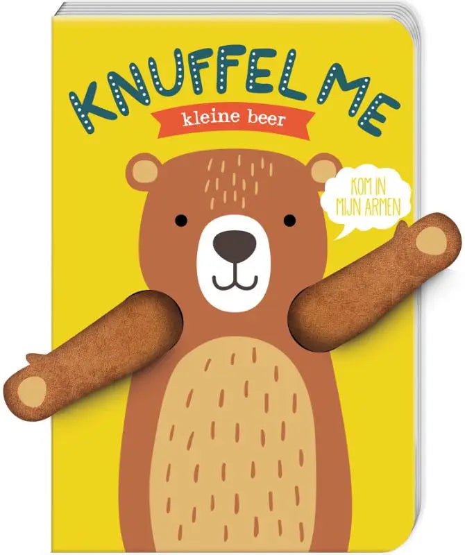 A charmant geïllustreerd kinderboek kleine beer met textuurvacht en uitschuifbare armen voor jonge lezers