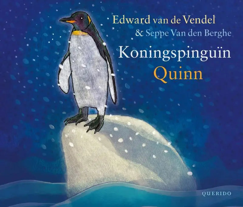 Een charmant geïllustreerde koningspinguïn quinn met een geelborst en oranje snavel voor jonge lezers