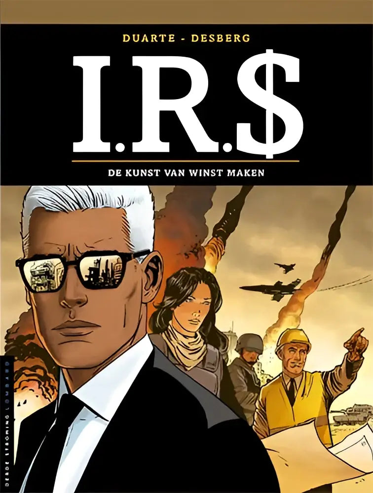 De cover van de comic i.r.s. in het product de kunst van het winst maken met opvallende illustraties