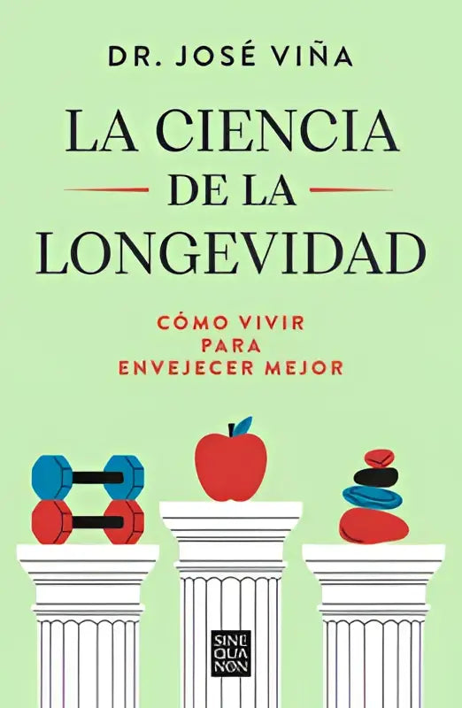 De boekcover van la ciencia de la longevidad door dr toont een gids over the science van lang leven