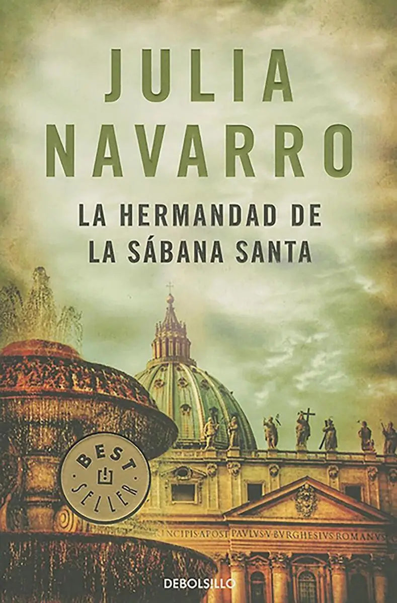 De boekcover van la hermandad de la sábana santa door julia navarro toont een sepia afbeelding van st voor sabana santa fans