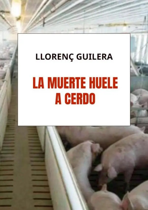 Witte varkens in een boerderijomheining van la muerte huele a cerdo met valla asesina thema