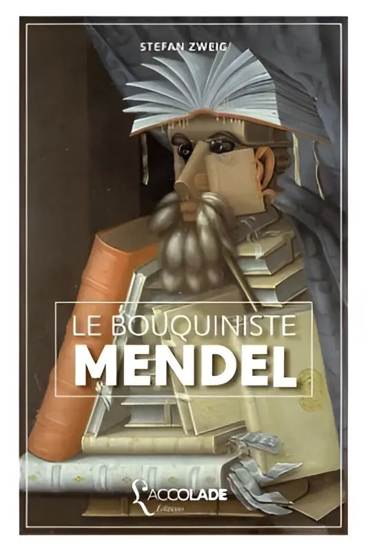 The bouquiniste mendel book cover shows a stylized mendel in ornate attire for the édition bilingue allemand français