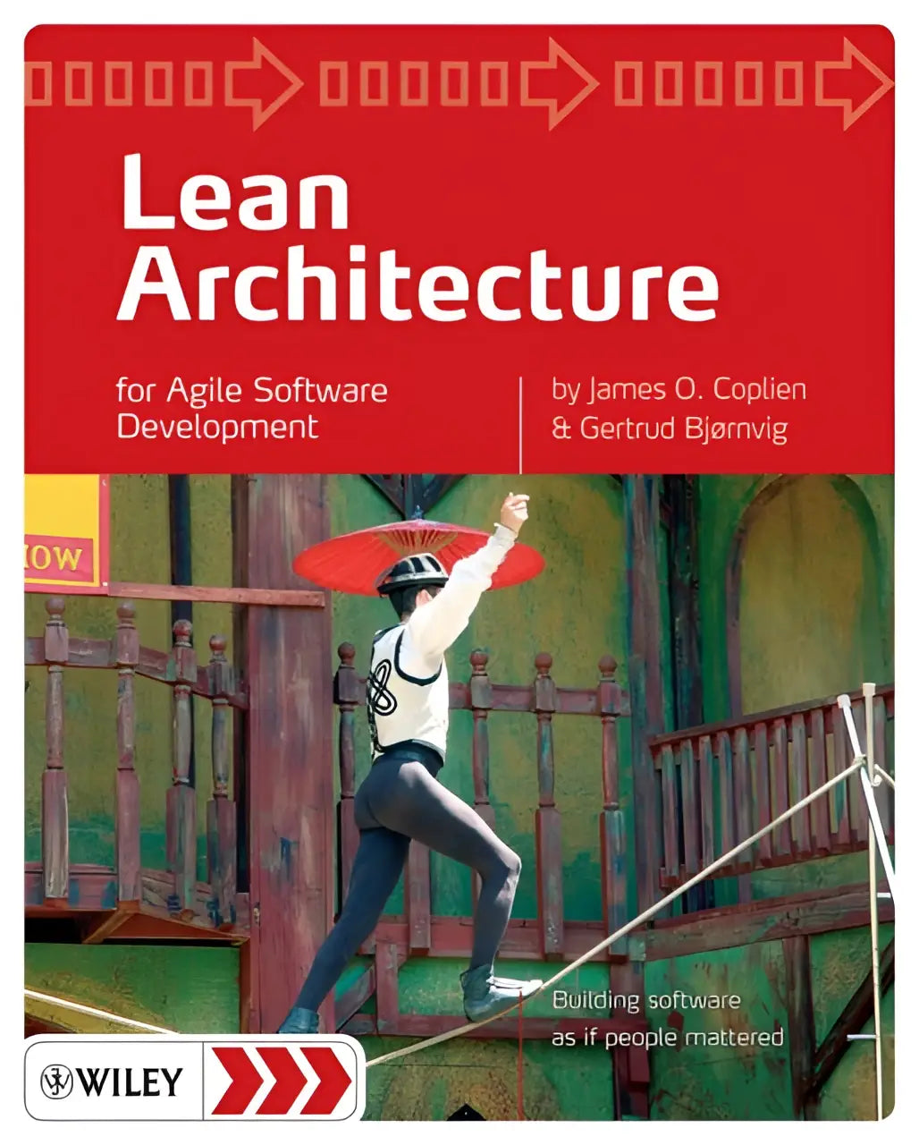 Rode hardcover boek lean architecture voor agile softwareontwikkeling door james o gericht op software development