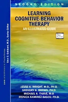 Second edition learning cognitive-behavior therapy illustrated guide textbook with blue to yellow gradient cover and white spine text