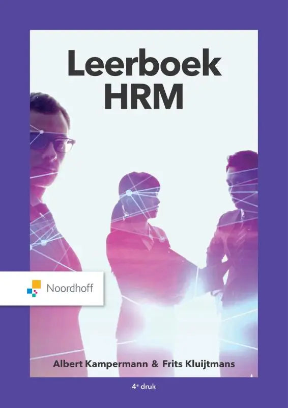Paars leerboek hrm van albert kampermann en frits kluijtmans uitgegeven door noordhoff voor hrm-studies