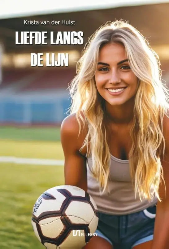 Een witte en zwarte adidas voetbal met klassiek panelontwerp in liefde langs de lijn product