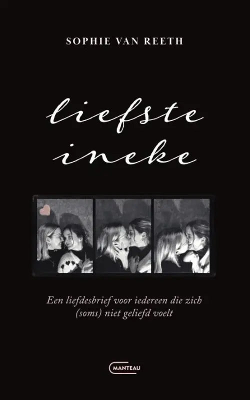 Zwart boek liefste ineke met triptiek van zwart-witfoto’s van drie vrouwen in intieme momenten maatschappij algemeen
