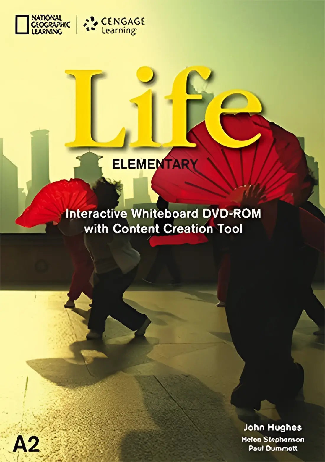Gele en rode life elementary dvd-rom met interactieve whiteboard content creatietool voor elementary interactive whiteboard gebruik