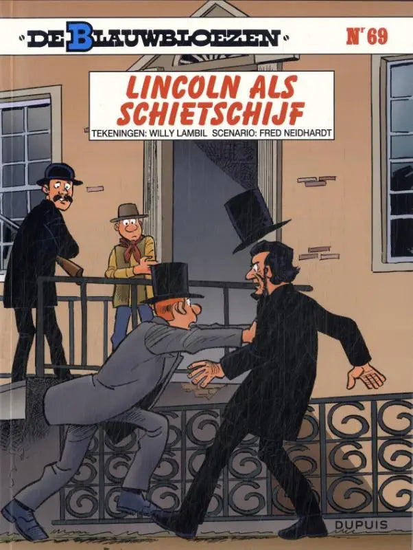 De cover van de comic lincoln als schietschijf issue 69 uit de serie de blauwbloezen door frédéric neidhardt strips algemeen