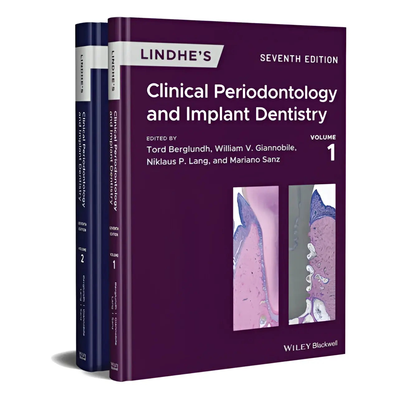 Paarse hardcover leerboeken lindhes clinical periodontology and implant dentistry zevende editie volume 1 van wiley blackwell